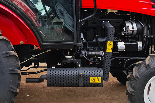 Under-mounted muffler